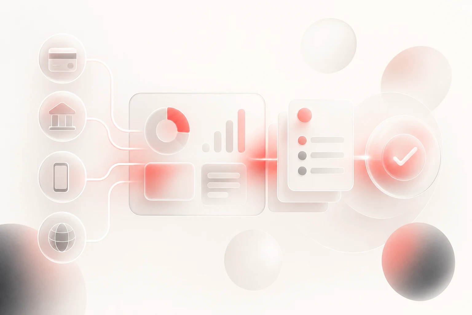 لوحة متابعة مالية تعرض ربط المدفوعات والفواتير ونقاط البيع والتسوية البنكية